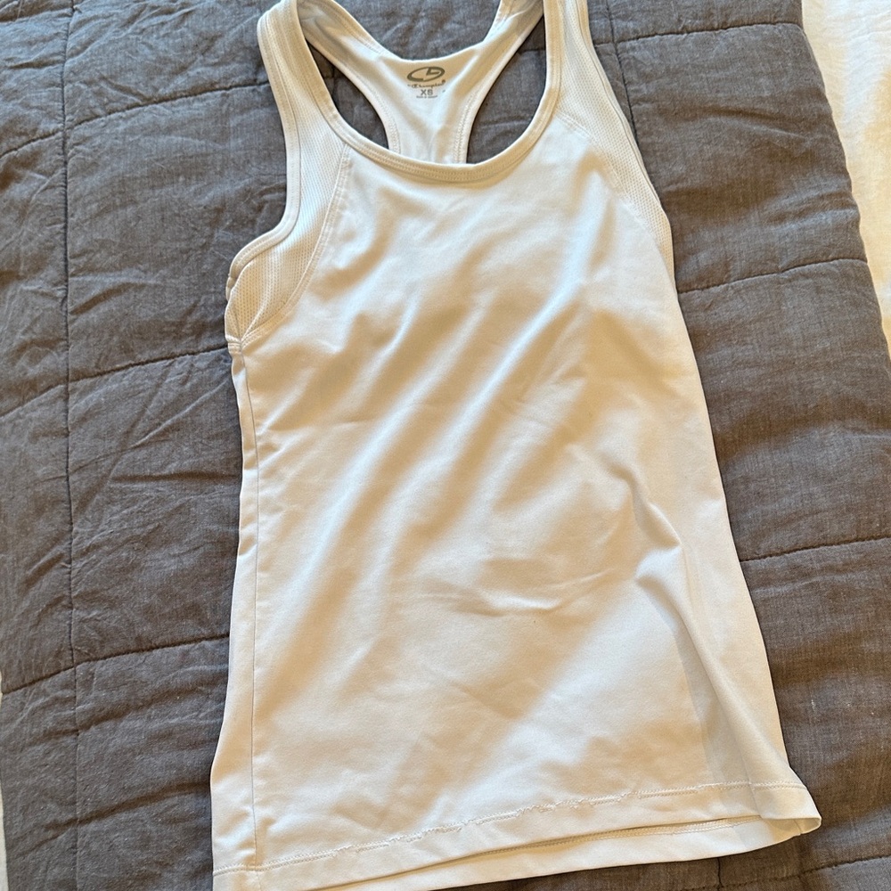 Champion Women's White Racerback Tank Top